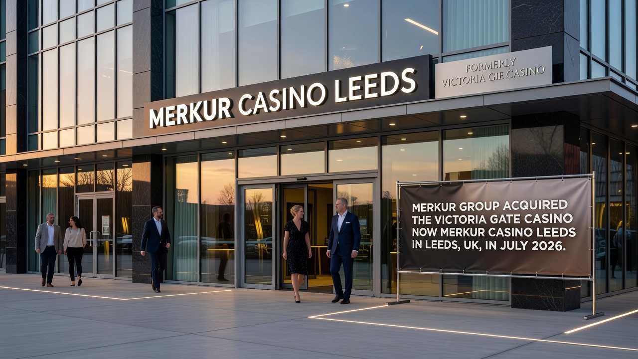 Interior poker room at Merkur Casino Leeds showing tables and seating arrangements